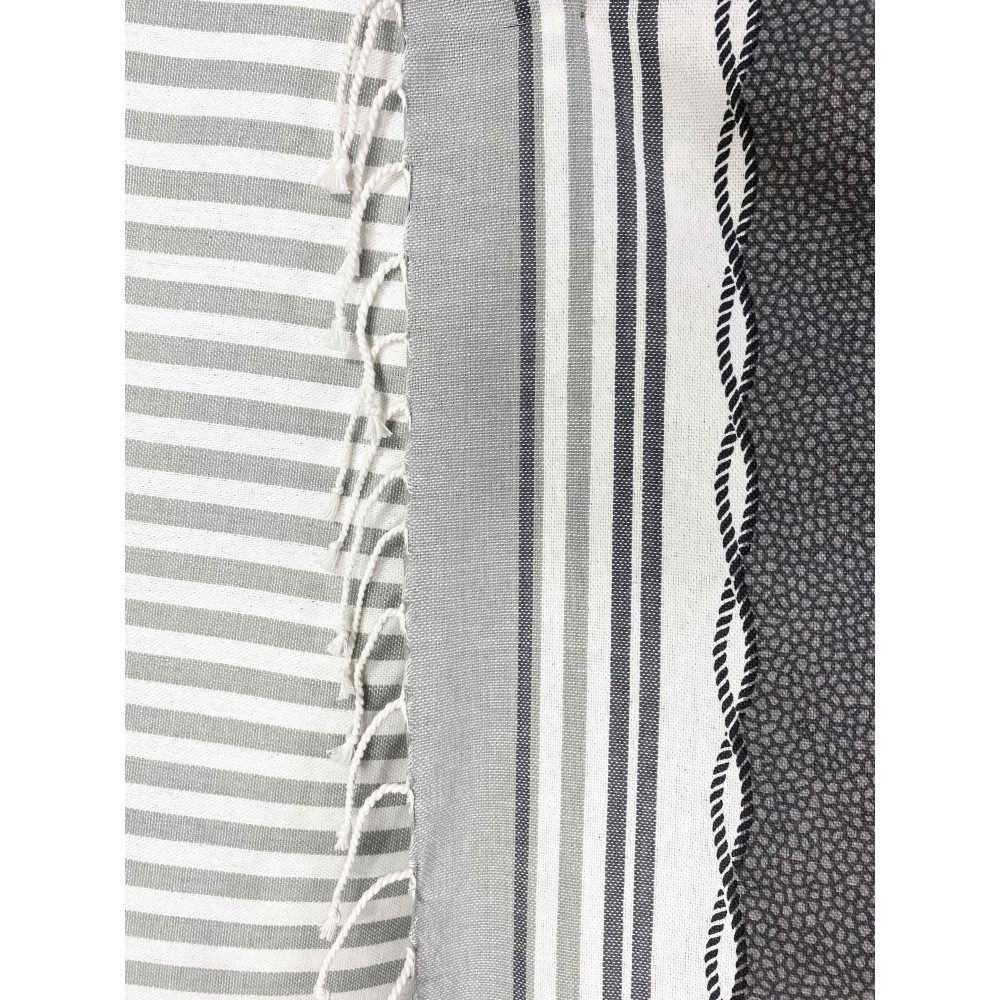 BEACH TOWEL fouta BOY GREY size LARGE with Beach backpack KEEP CALM CM.100X200