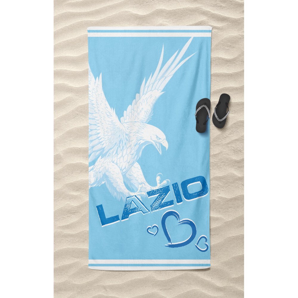 I Love LAZIO terry towel large cm. 90 X 170