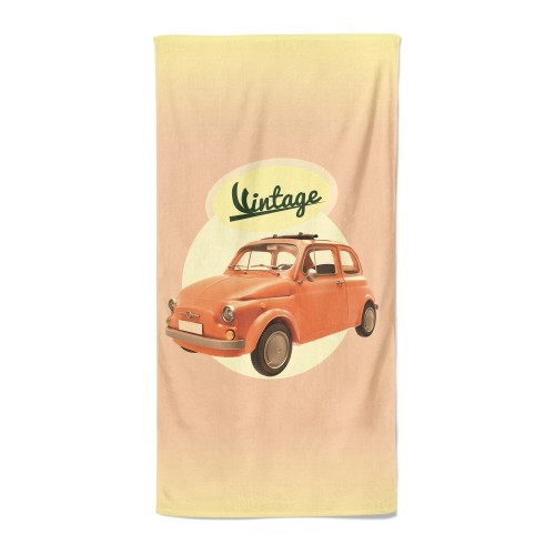 SERVIETTE DE PLAGE en éponge 500 VINTAGE taille grand cm. 90 x 170