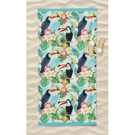 SERVIETTE DE PLAGE en éponge tucani mesure un grand cm. 90 x 170 2