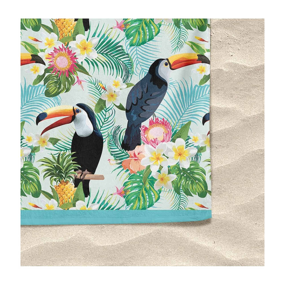 SERVIETTE DE PLAGE en éponge tucani mesure un grand cm. 90 x 170