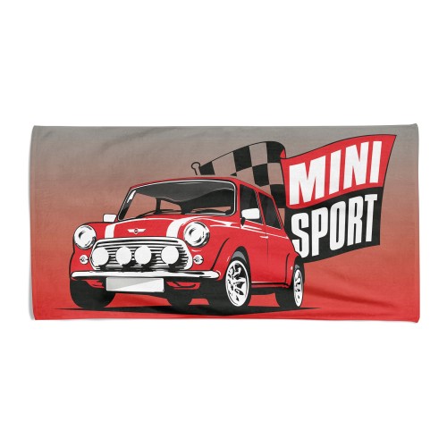 SERVIETTE DE PLAGE en éponge MINI SPORT taille grand cm. 90 x 170