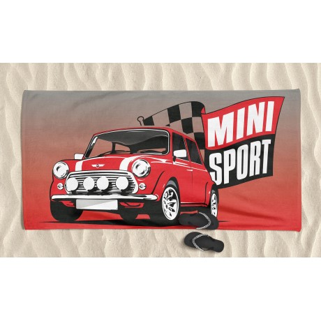 Toalla de playa de rizo MINI SPORT tamaño grande cm. 90 x 170 2