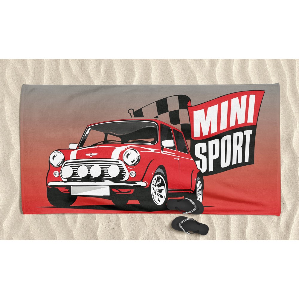 MINI SPORT terry beach towel large size cm. 90 X 170