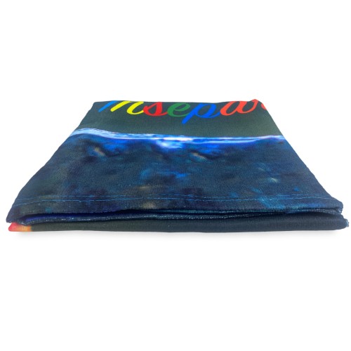 SERVIETTE DE PLAGE en éponge Taille INSÉPARABLE grand cm. 90 x 170