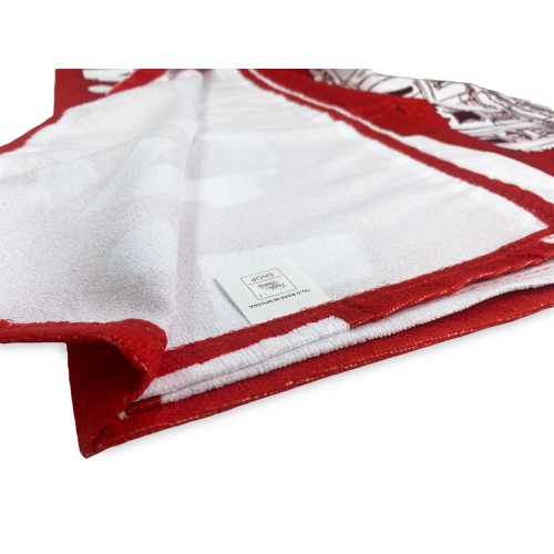 TELO MARE in spugna TORO MEMORIAL misura grande cm. 90 X 170