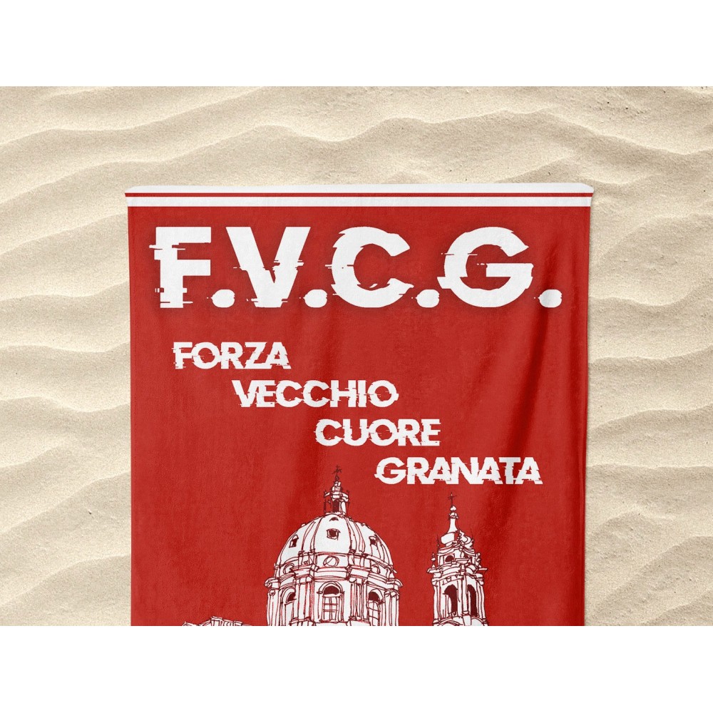 SERVIETTE DE PLAGE en éponge TORO MEMORIAL mesure un grand cm. 90 x 170