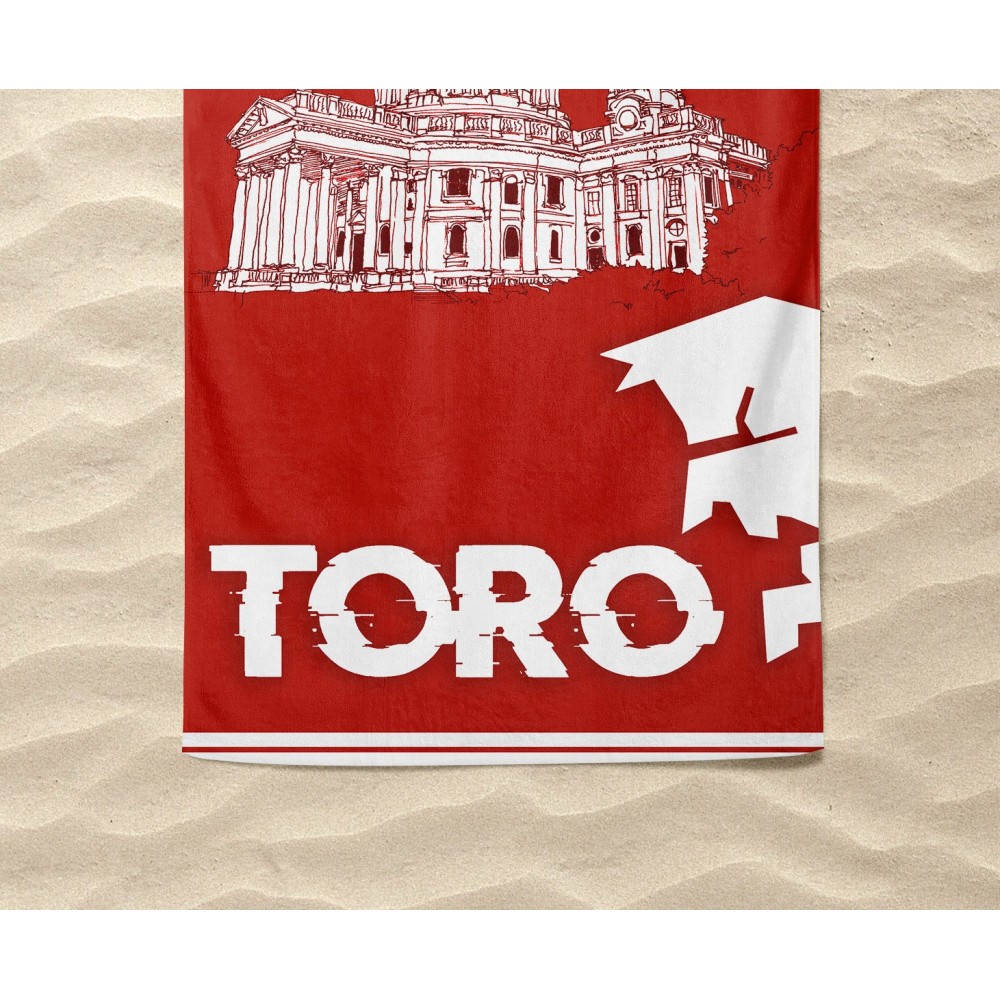 SERVIETTE DE PLAGE en éponge TORO MEMORIAL mesure un grand cm. 90 x 170