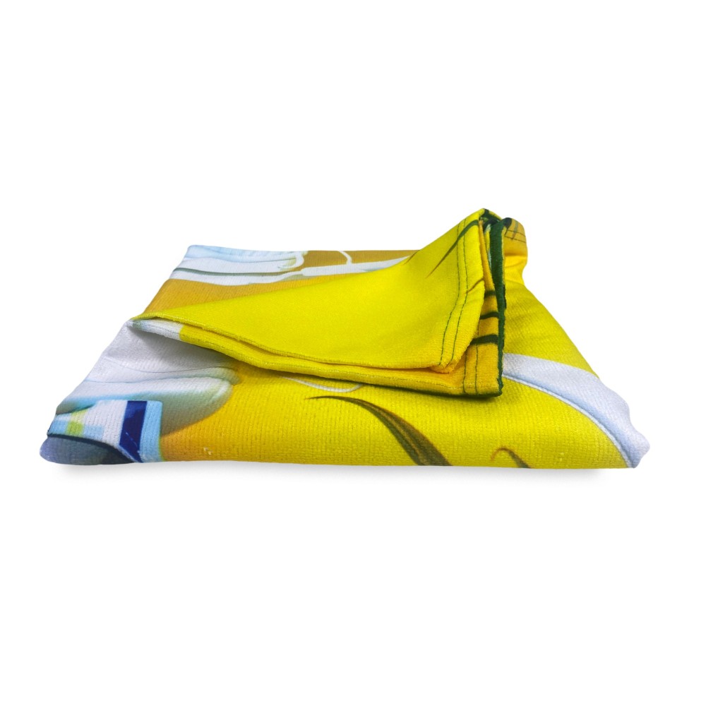 MÚSICA en LA PLAYA toalla de playa de rizo tamaño grande cm. 90 x 170