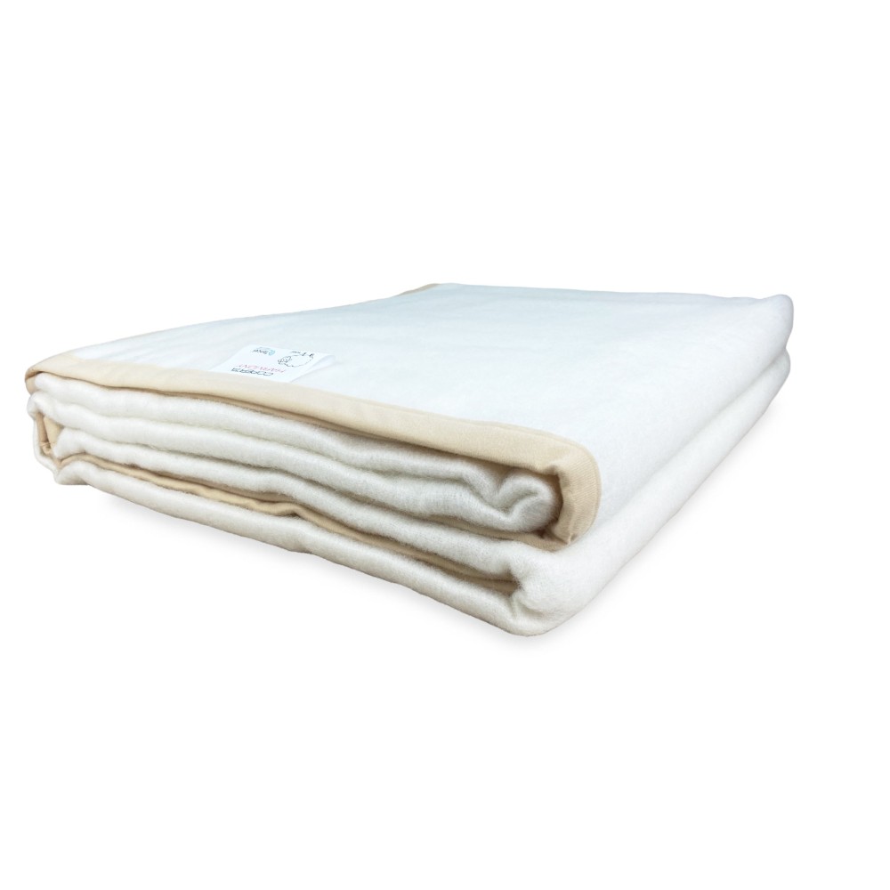 HARMONY BLANKET Medium weight in PURE VIRGIN WOOL AND TENCEL extracted from Eucalyptus and Beech
