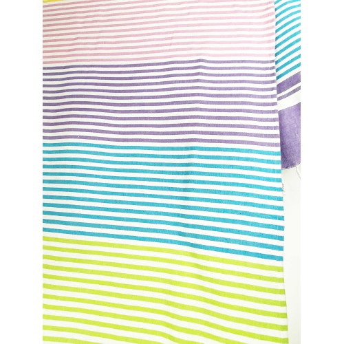 TELO MARE fouta RIGHE COLORATE misura GRANDE con zaino Spiaggia KEEP CALM CM.100X200
