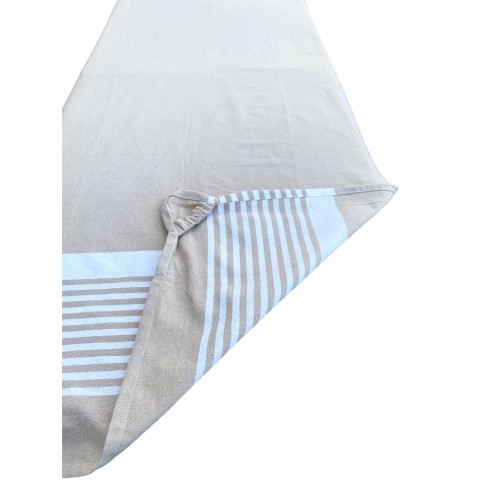 Fouta beach towel from sunbed in pure cotton with elastic corners