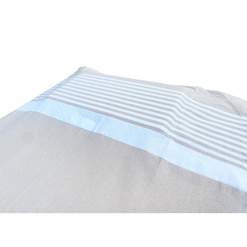 Fouta beach towel from sunbed in pure cotton with elastic corners