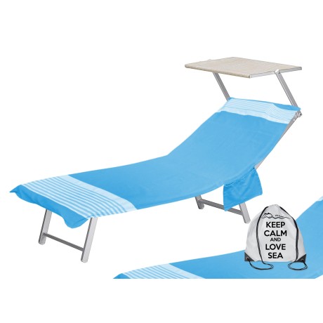 Sonnenliege aus Baumwolle Strandtuch