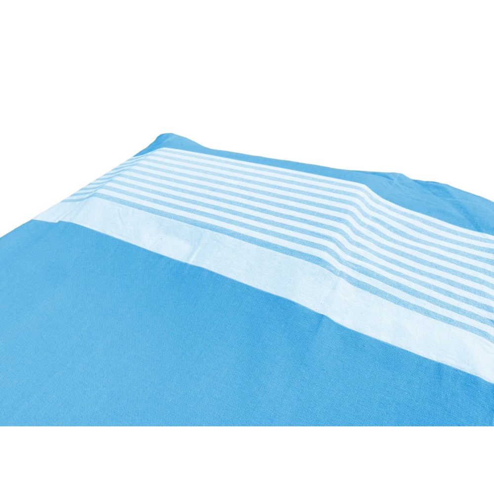 Fouta Strandtuch von der Sonnenliege aus reiner Baumwolle mit elastischen Ecken