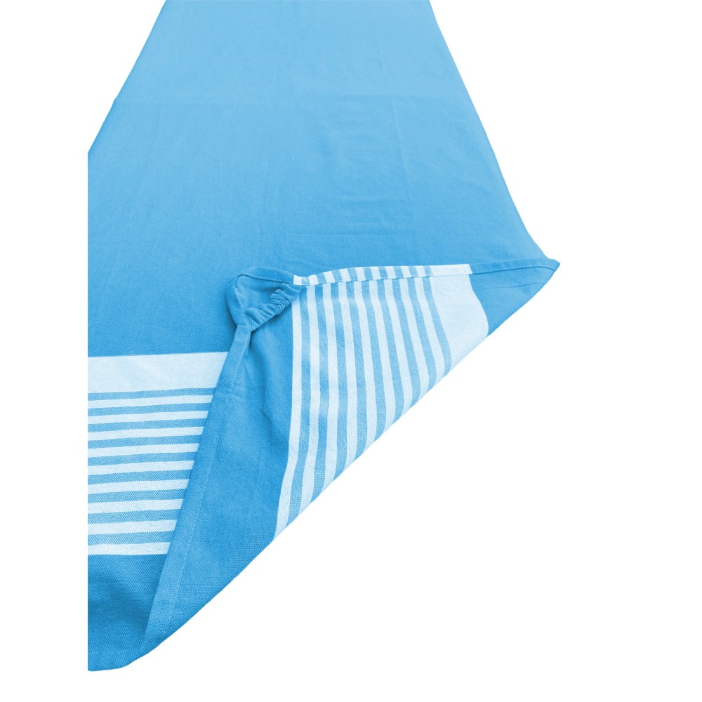 Fouta Strandtuch von der Sonnenliege aus reiner Baumwolle mit elastischen Ecken