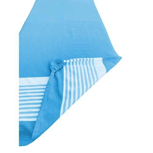 Fouta Strandtuch von der Sonnenliege aus reiner Baumwolle mit elastischen Ecken