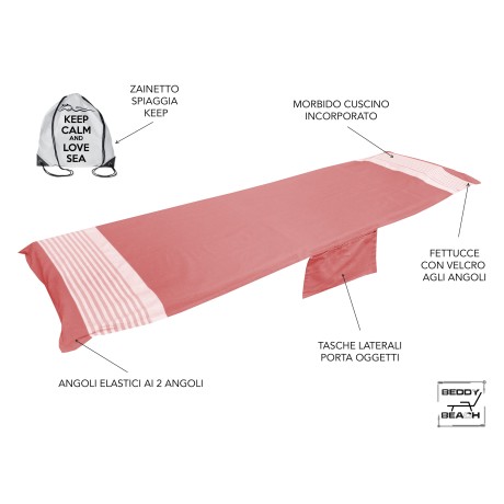 Cotton sunbed beach towel 2
