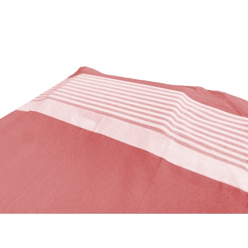 Fouta beach towel from sunbed in pure cotton with elastic corners