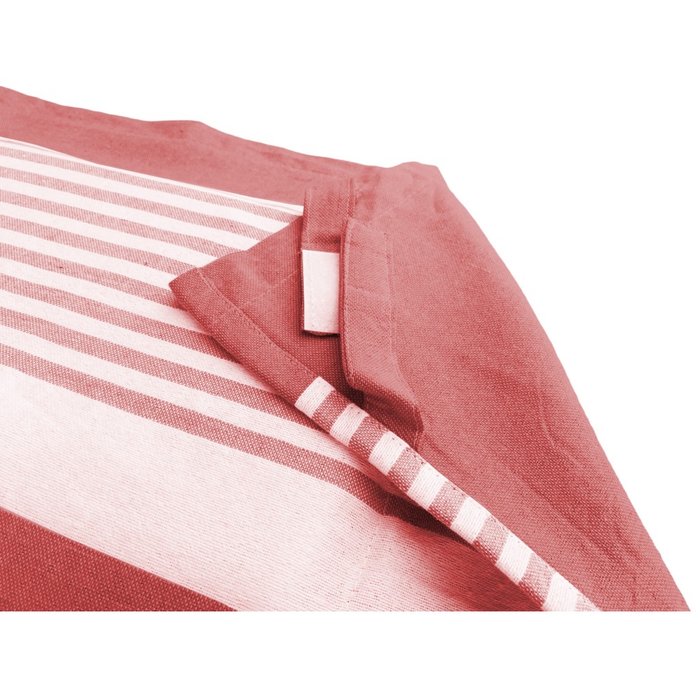 Serviette de plage en pur coton transat avec coins élastiques