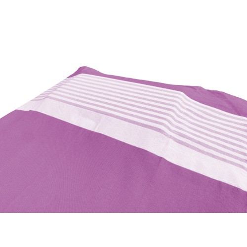 Telo mare fouta da lettino in puro cotone con angoli elastici