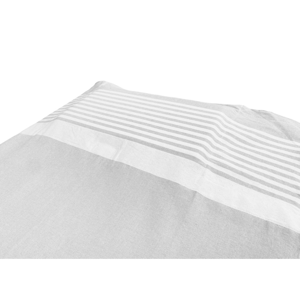 Serviette de plage en pur coton transat avec coins élastiques
