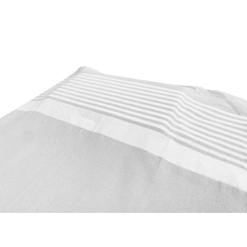 Serviette de plage en pur coton transat avec coins élastiques