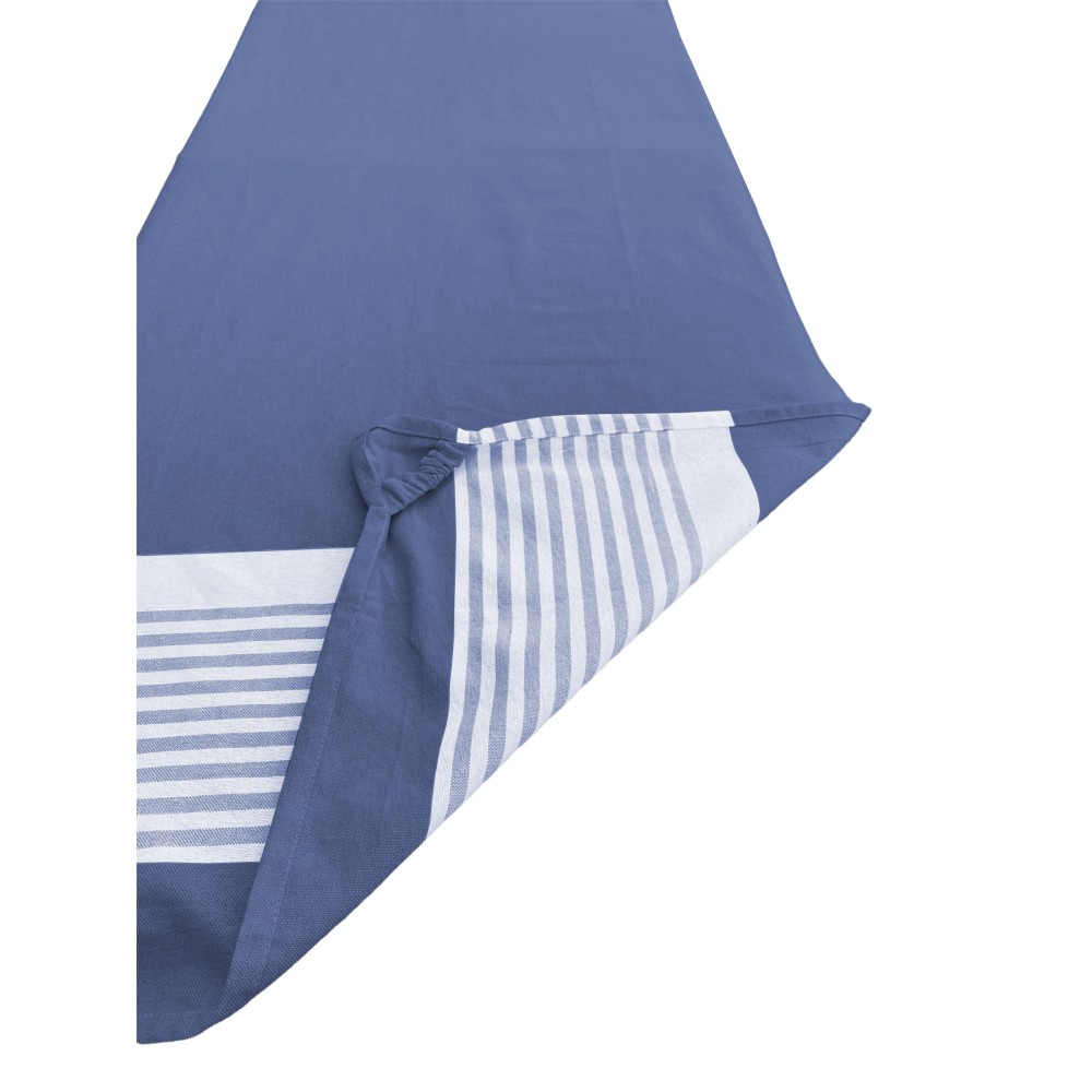 Serviette de plage en pur coton transat avec coins élastiques
