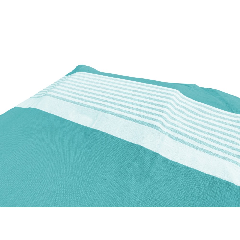 Telo mare fouta da lettino in puro cotone con angoli elastici