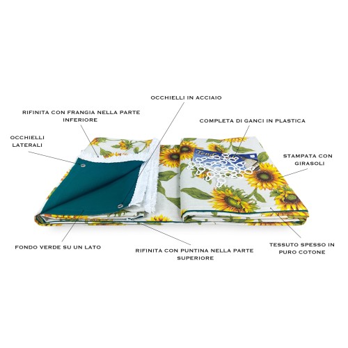 AUVENT EXTÉRIEUR IMPRIMÉ JARDIN GIRASOLE emballé