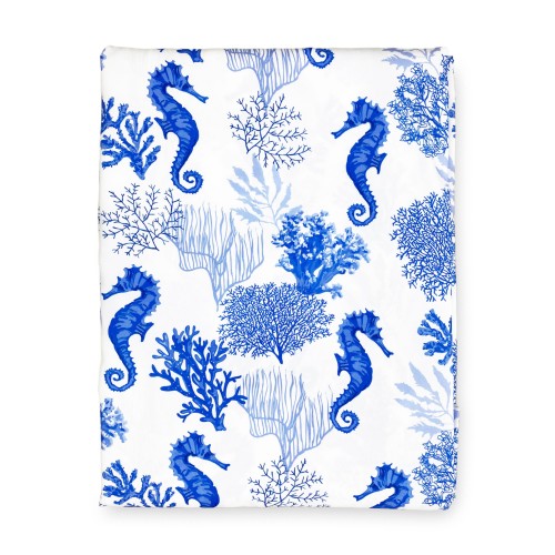 TIENDA CABALLITO DE MAR CORAL Y AZUL cm. 150X280 Empaquetado Hecho en Italia