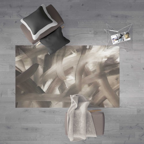 FANTASY HD RUG modern bedroom and living room SPATULATO dove grey