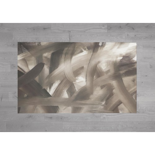 ALFOMBRA FANTASY HD dormitorio y salón moderno SPATULATO gris paloma