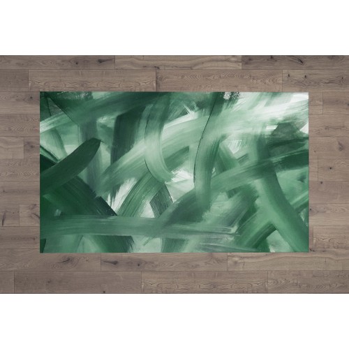 TAPPETO FANTASY HD moderno camera e salotto SPATOLATO verde