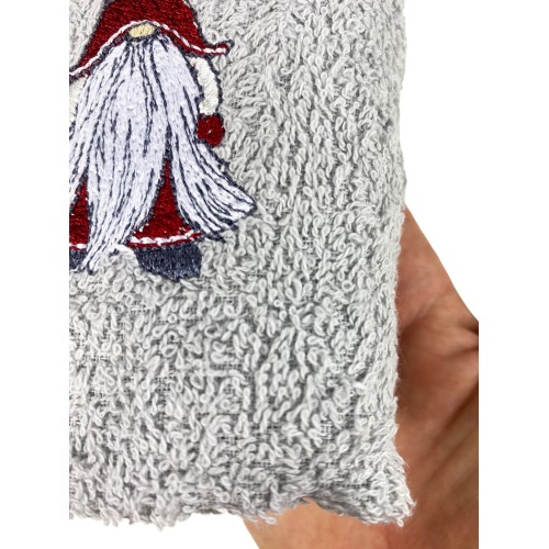 SET Tyrol Tyrol Serviettes ELFI ELFO Gris en Pur Coton