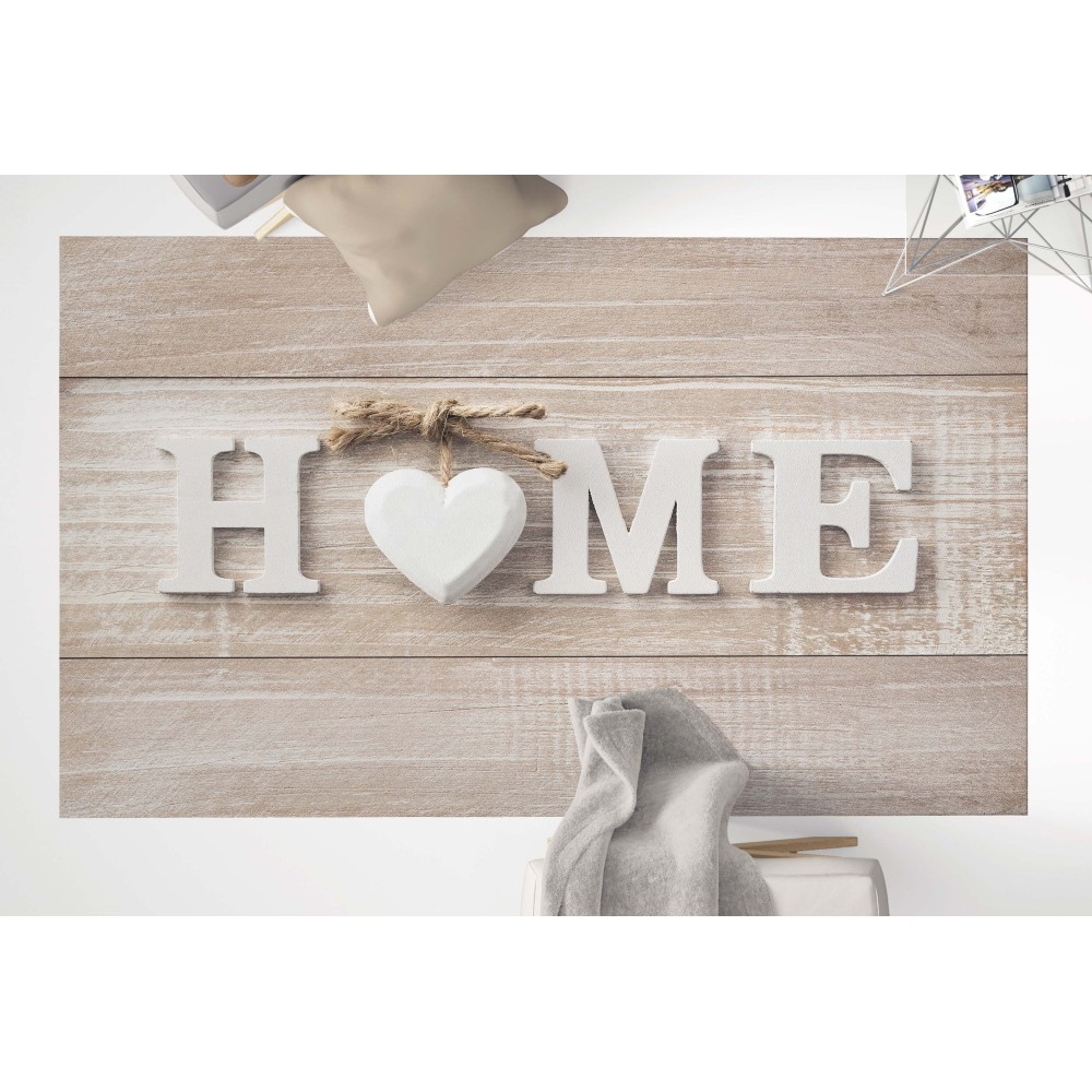 ALFOMBRA FANTASY HD dormitorio y sala de estar modernos SHABBY CHIC HOME corazón blanco