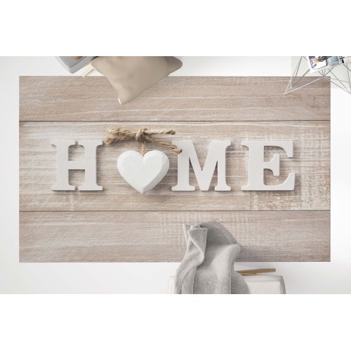 TAPPETO FANTASY HD moderno camera e salotto SHABBY CHIC HOME cuore bianco