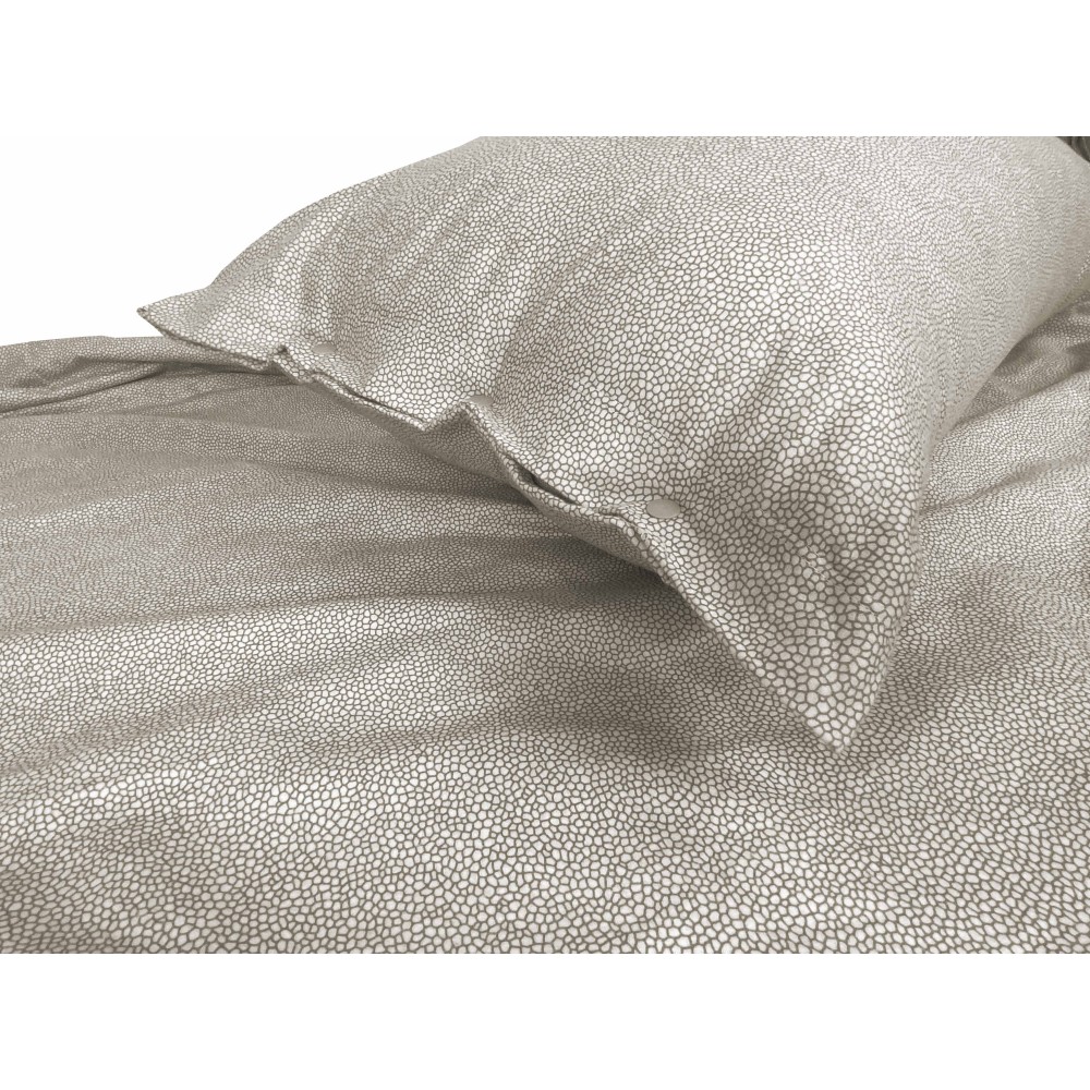 Ensemble de draps en flanelle Boy Beige de couleur unie avec une livrée moderne et raffinée