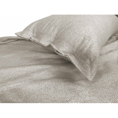 Einfarbiges Boy Beige Flanell-Lakenset mit besonders moderner und raffinierter Lackierung