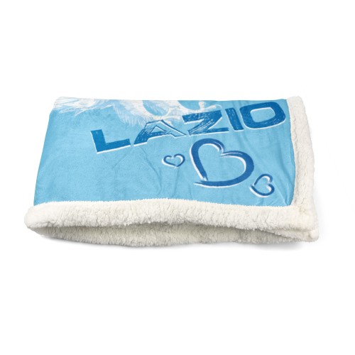 PLAID coperta IN PILE SHERPA fantasy HD I Love LAZIO