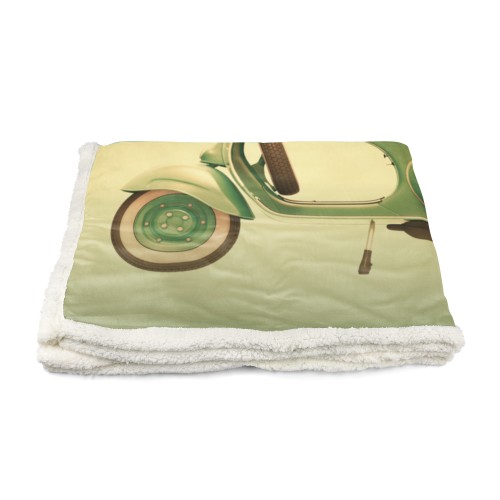PLAID FLEECE blanket sherpa fantasy hd VESPA VINTAGE