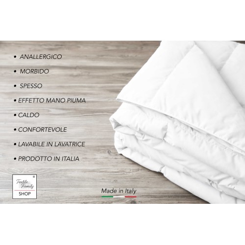 HYPOALLERGEN SYNTHETISCH White WINTER Innen-Daunenjacke 300 gr./m².