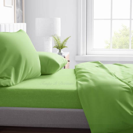 Juego de cama verde ácido