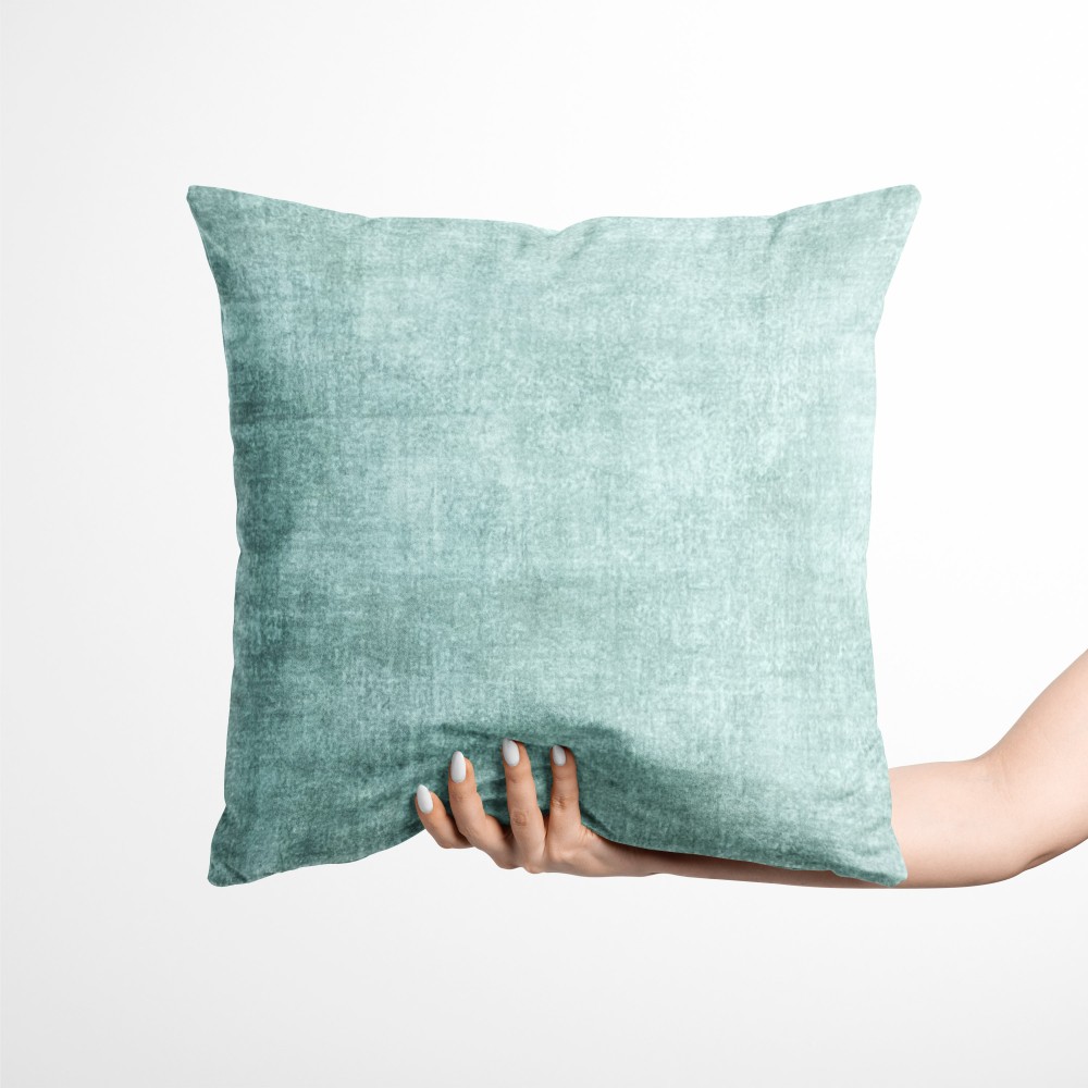Federe per Cuscino ARREDO VELVET Verde in Morbido tessuto Vellutato Antimacchia cm. 40 - 50 - 60 Made in Italy