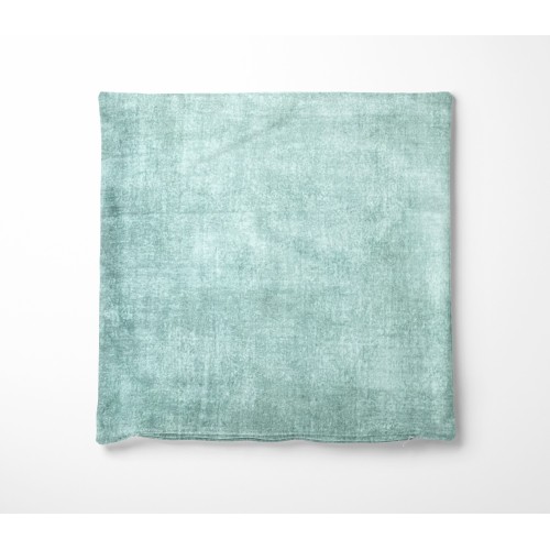 Fundas de cojines ARREDO TERCIOPELO verde en tela suave de terciopelo resistente a manchas cm. 40 - 50 - 60 Made in Italy