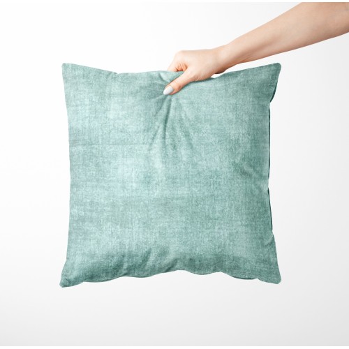 Étuis de coussin ARREDO VELVET Green en tissu doux résistant aux taches en cm. 40 - 50 - 60 Made in Italy