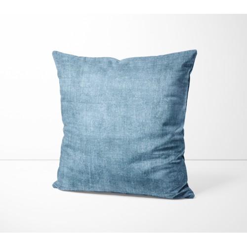 Cushion Covers ARREDO VELVET BLU in Soft Velvet Stain-Resistant Fabric cm. 40 - 50 - 60 Made in Italy