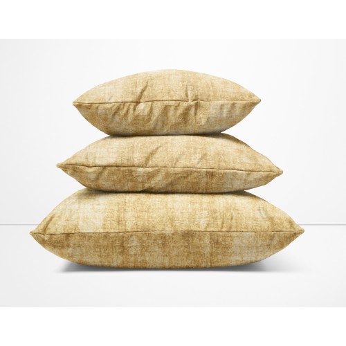 Kissenbezüge VELVET OCHRE FURNITURE aus weichem Samt, fleckenbeständigem Stoff cm. 40 - 50 - 60 Hergestellt in Italien