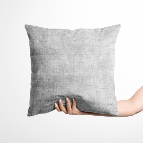 Fundas de almohada MUEBLES DE TERCIOPELO GRIS en tela de terciopelo suave y resistente a manchas cm. 40 - 50 - 60 Made in Italy 2