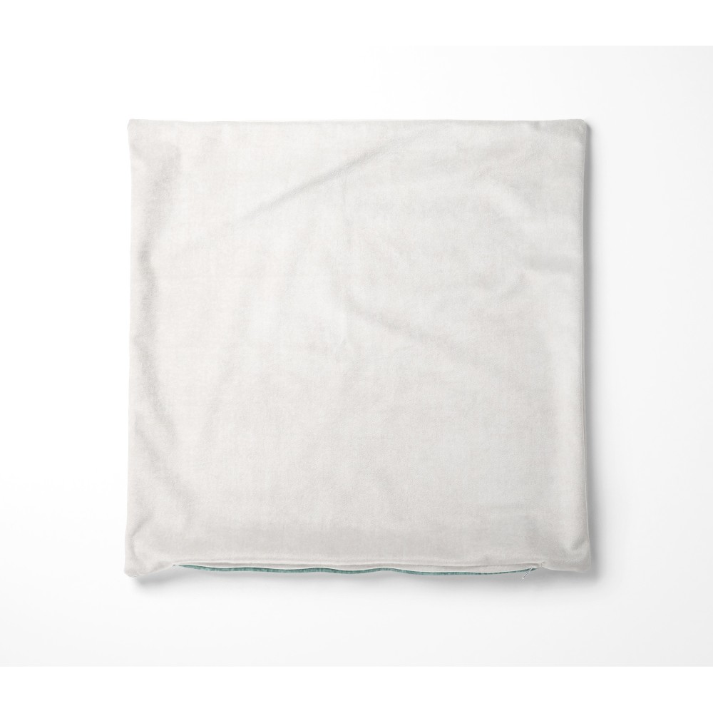 Fundas para cojines MUEBLES DE TERCIOPELO BLANCO en tela suave y resistente a manchas, cm. 40 - 50 - 60 Made in Italy